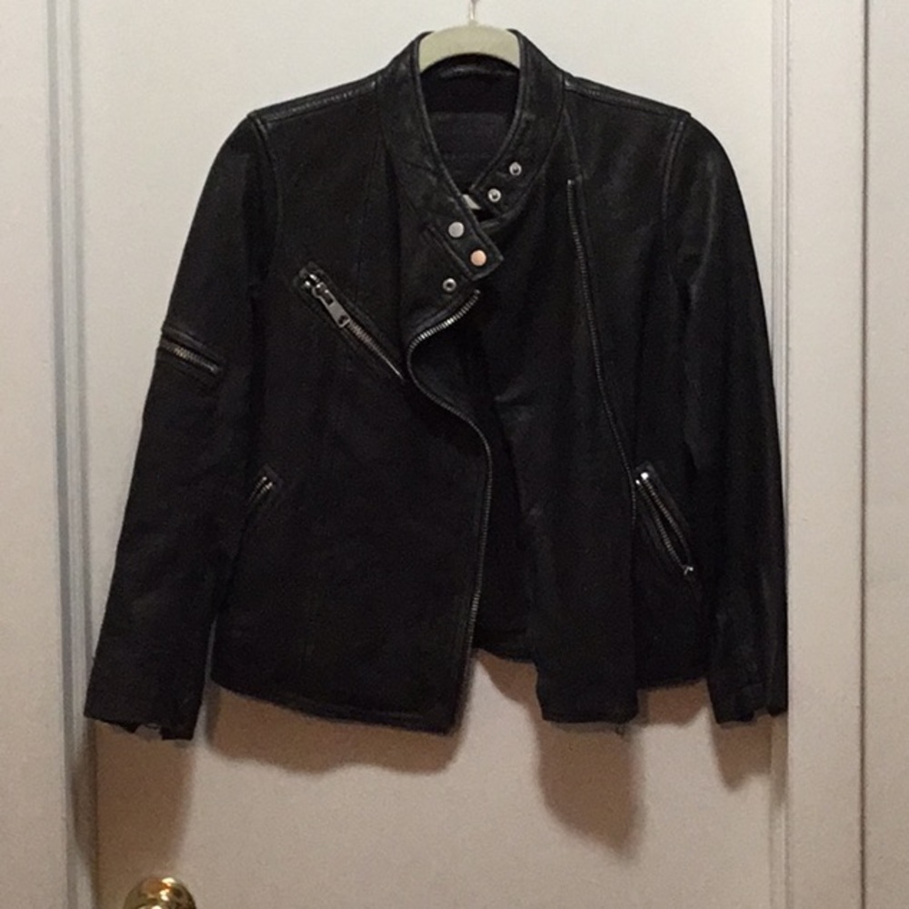 All saints leather jacket